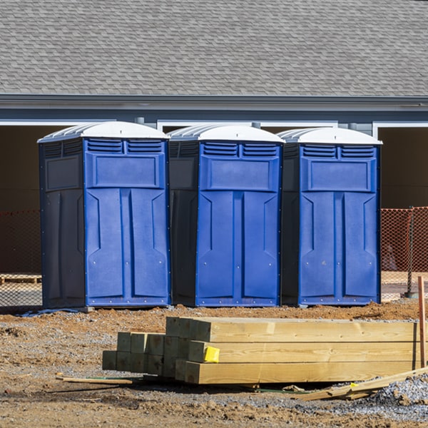 what is the expected delivery and pickup timeframe for the porta potties in Medfield MA